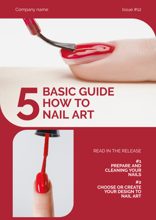 Designvorlage Basic Guide for Manicure für Newsletter