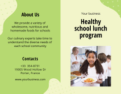 Chef-inspired School Lunch Program Promotion with Pupils in Canteen