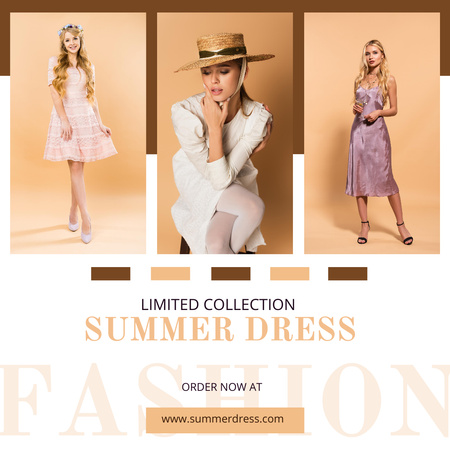 Ontwerpsjabloon van Instagram van Limited Collection of Summer Dresses
