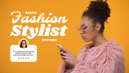 Designvorlage Fashion Stylist Review für Full HD video
