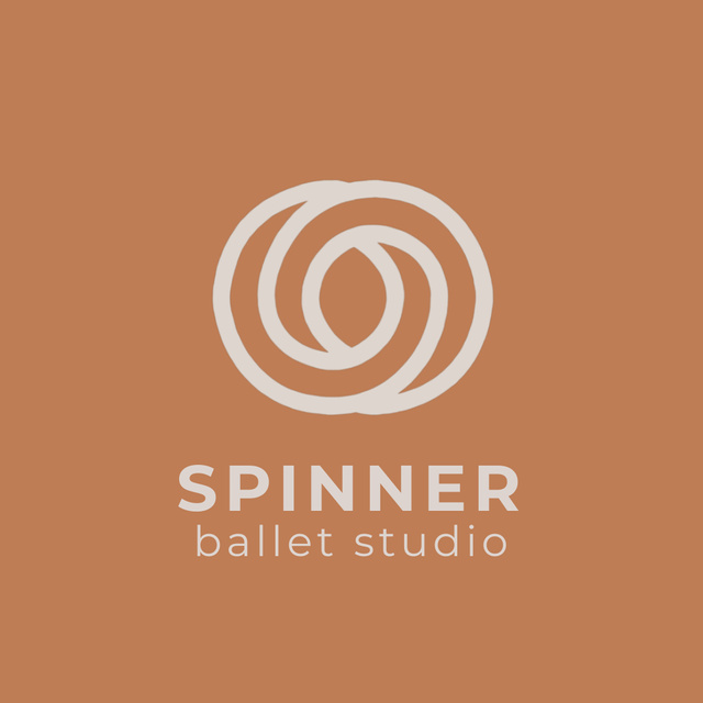 Ontwerpsjabloon van Animated Logo van Emblem of Professional Ballet Studio