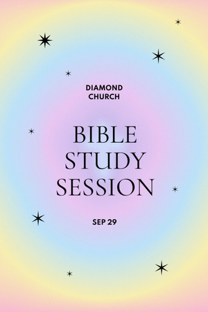 Platilla de diseño Bible Study Session Announcement Flyer 4x6in