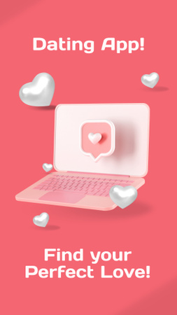 Find your Perfect Love Instagram Story – шаблон для дизайну
