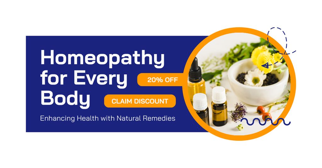 Powerful Homeopathy For Body At Reduced Price Facebook AD Šablona návrhu