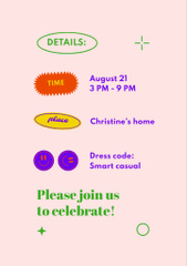 Bright Birthday Party Invitation
