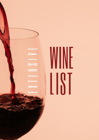 Template di design Splash of Wine in Glass Poster
