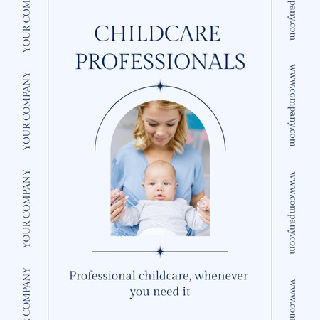 Offering Professional Child Care Services Instagram Design Template