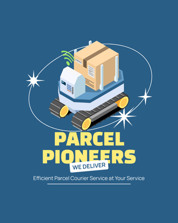 Parcels Shipping Pioneers Instagram Post Vertical Design Template