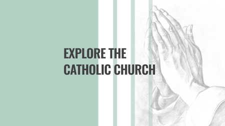 Invitation to Catholic Church Youtube Design Template