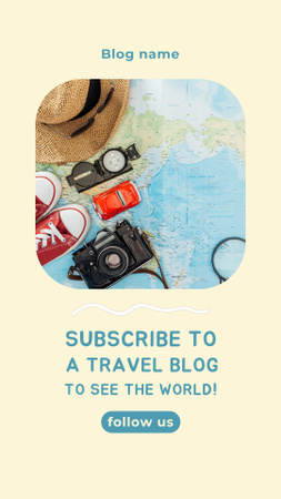 Travel Blog Promotion Instagram Video Story Design Template