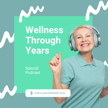 Szablon projektu Podcast o zdrowym trybie życia dla osób starszych Instagram
