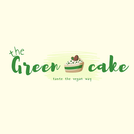 Bakery Emblem with Tasty Cake Logo Modelo de Design
