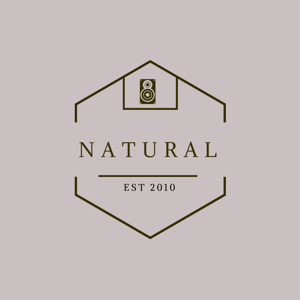 Ontwerpsjabloon van Logo van "Natural" soundsystem logo design