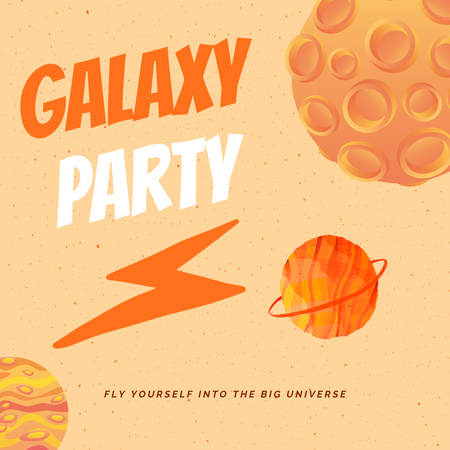Fly Yourself Into The Big Universe Instagram Design Template