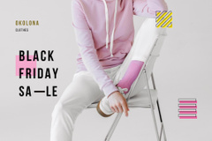 Black Friday's Discount on Sportswear on Light Grey