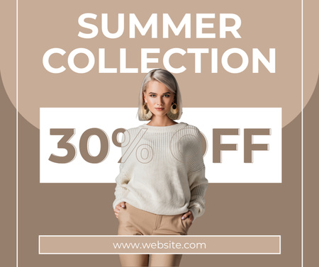 Summer Collection of Elegant Clothes Facebook Design Template