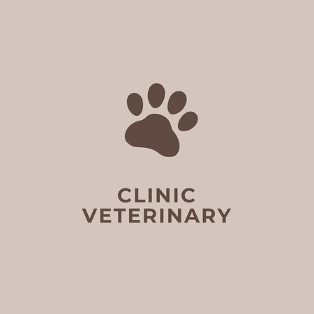 oferta de serviços de clínica veterinária Logo Modelo de Design