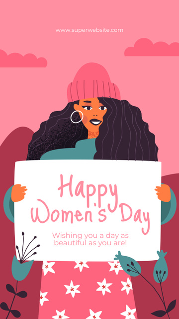 International Women's Day Holiday Announcement Instagram Story Design Template