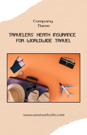 Travel Insurance Offer Flyer 5.5x8.5in Πρότυπο σχεδίασης