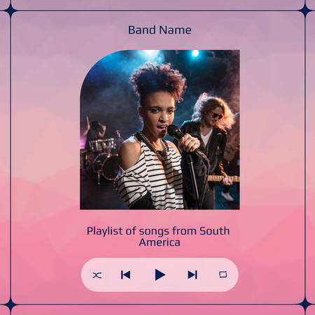 Playlist of Songs from South America Instagram Design Template