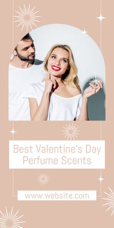 Best Perfume Offer for Valentine's Day Graphic Design Template