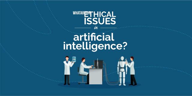 Ethical issues in artificial intelligence illustration Image tervezősablon