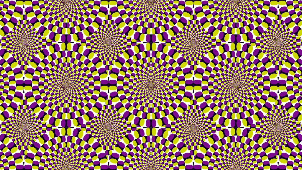 Bright Psychedelic Pattern Zoom Background Tasarım Şablonu