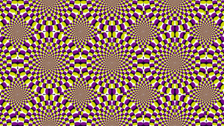 Bright Psychedelic Pattern Zoom Background tervezősablon