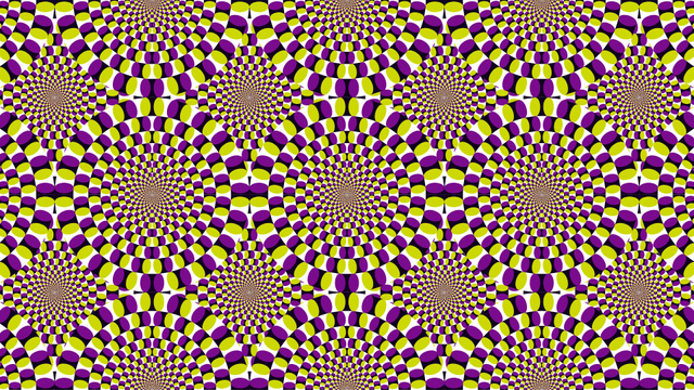 Ontwerpsjabloon van Zoom Background van Bright Psychedelic Pattern