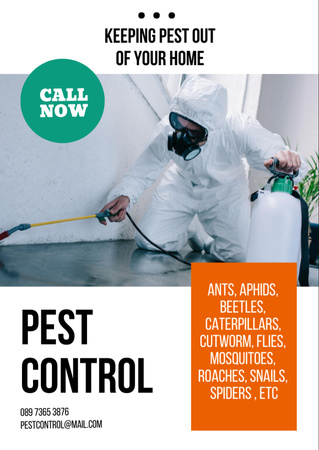 Pest Control Services Flyer A6 Design Template