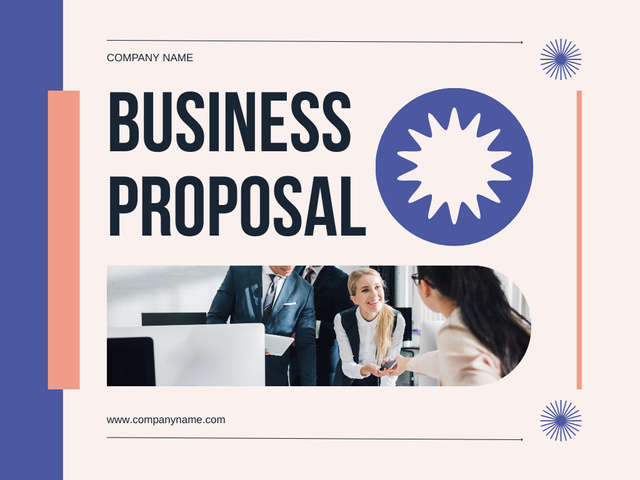 Cutting-edge Business Model And Proposal Presentationデザインテンプレート