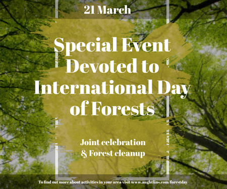 Special Event devoted to International Day of Forests Large Rectangle Modelo de Design