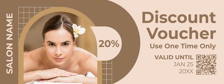 Discount on Massage Services Coupon tervezősablon