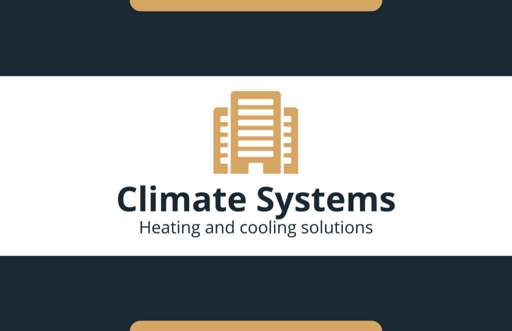 Heating and Cooling Solutions Neutral Business Card 85x55mm Šablona návrhu