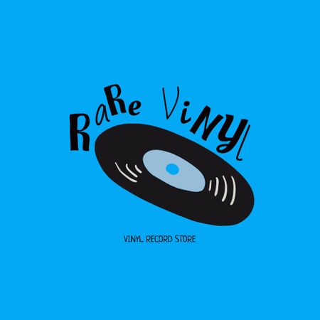 Template di design Emblem with Vinyl Logo
