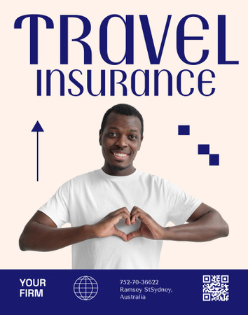 Travel Insurance Offer Poster 22x28in Design Template