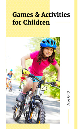 Offer of Games and Activities for Children Booklet 5.5x8.5in Šablona návrhu