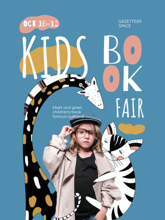 Kids Book Fair Announcement Poster US Design Template