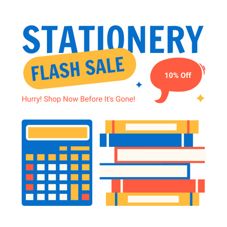 Platilla de diseño Stationery Products Flash Sale LinkedIn post