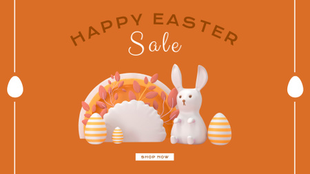 Happy Easter Sale Announcement FB event cover Design Template