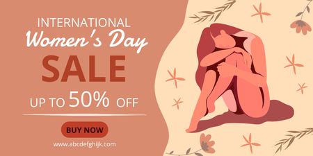 Worldwide Feminine Equality Day Sale Announcement Twitter Design Template