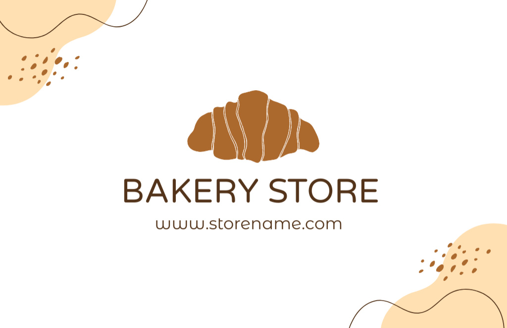 Bakery Store Loyalty Business Card 85x55mm Modelo de Design