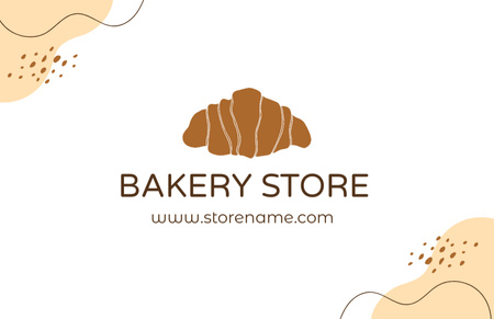Bakery Store Loyalty Business Card 85x55mm Design Template