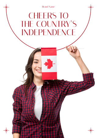Canada Independence Day Poster Design Template