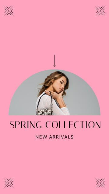 Plantilla de diseño de New Female Outfit Spring Collection Instagram Story 
