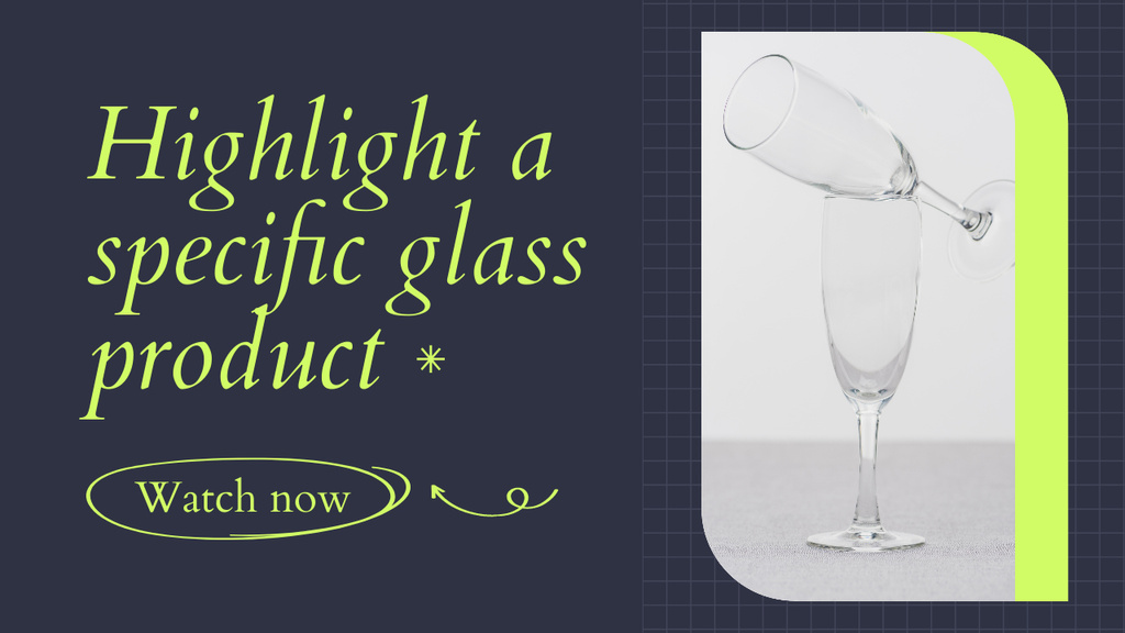 Specific Glass Drinkware In Vlog Episode Youtube Thumbnail Design Template