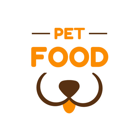 Ontwerpsjabloon van Animated Logo van De eenvoudige weergave van Pet Food