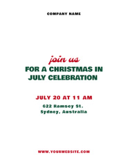 Jolly Atmosphere of July Christmas