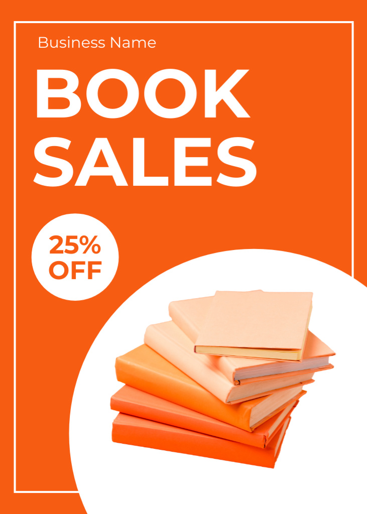 Template di design Book Sales Ad with Discount Flayer