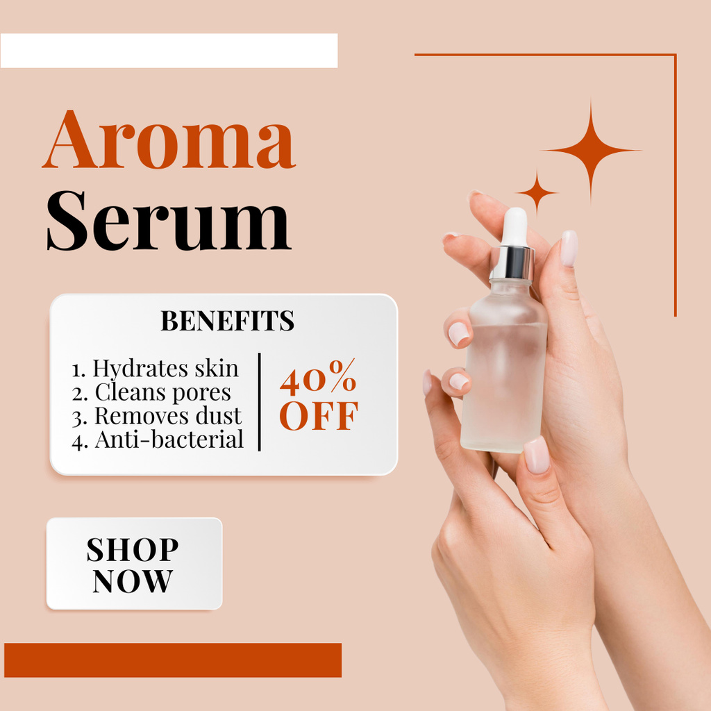 Aroma Serum Sale Offer Instagram tervezősablon